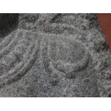 Indian goddess, horns with disc in between, crescent